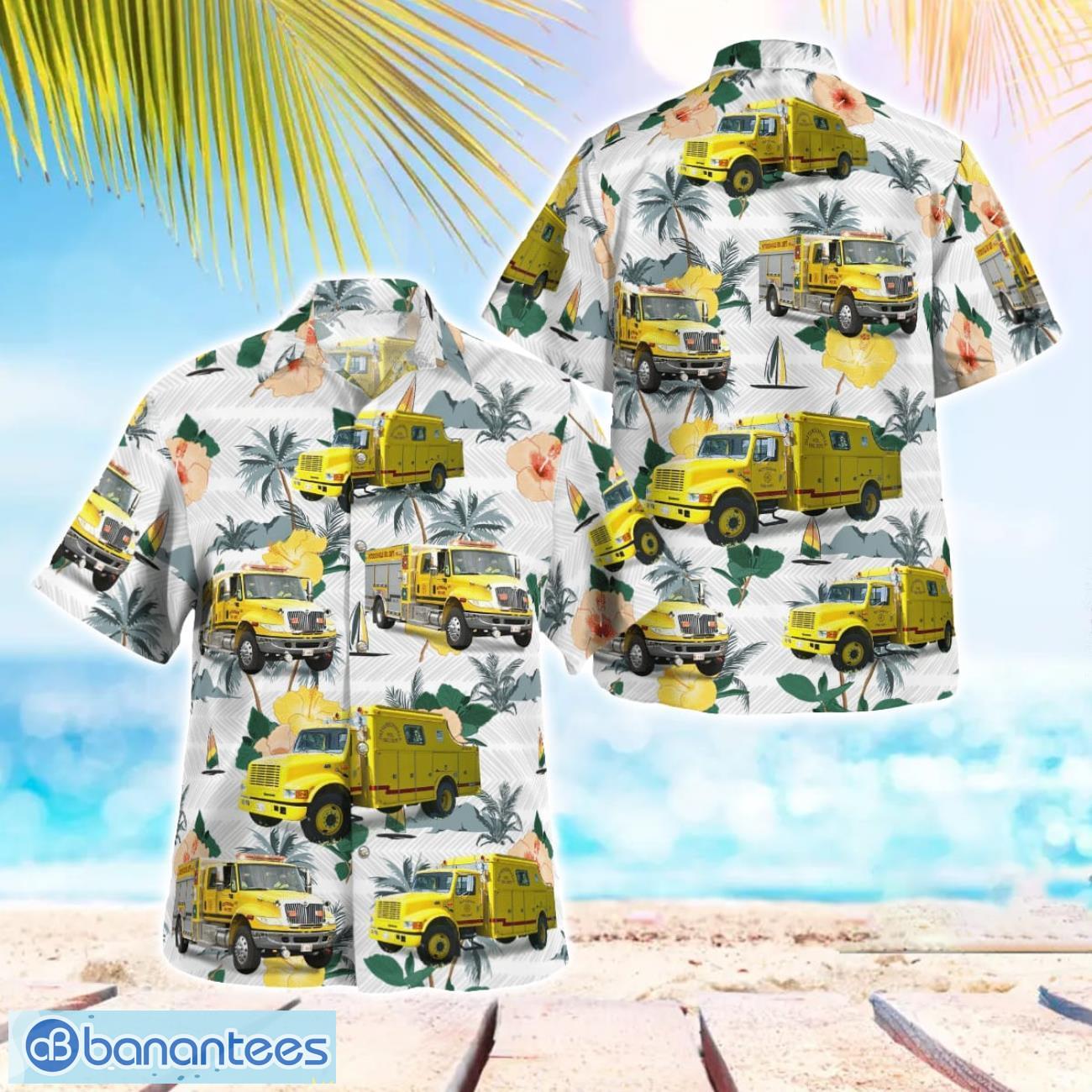 pattersonville fire dept new york 3d hawaiian shirt image Pattersonville Fire Dept, New York 3D Hawaiian Shirt Product Photo 1