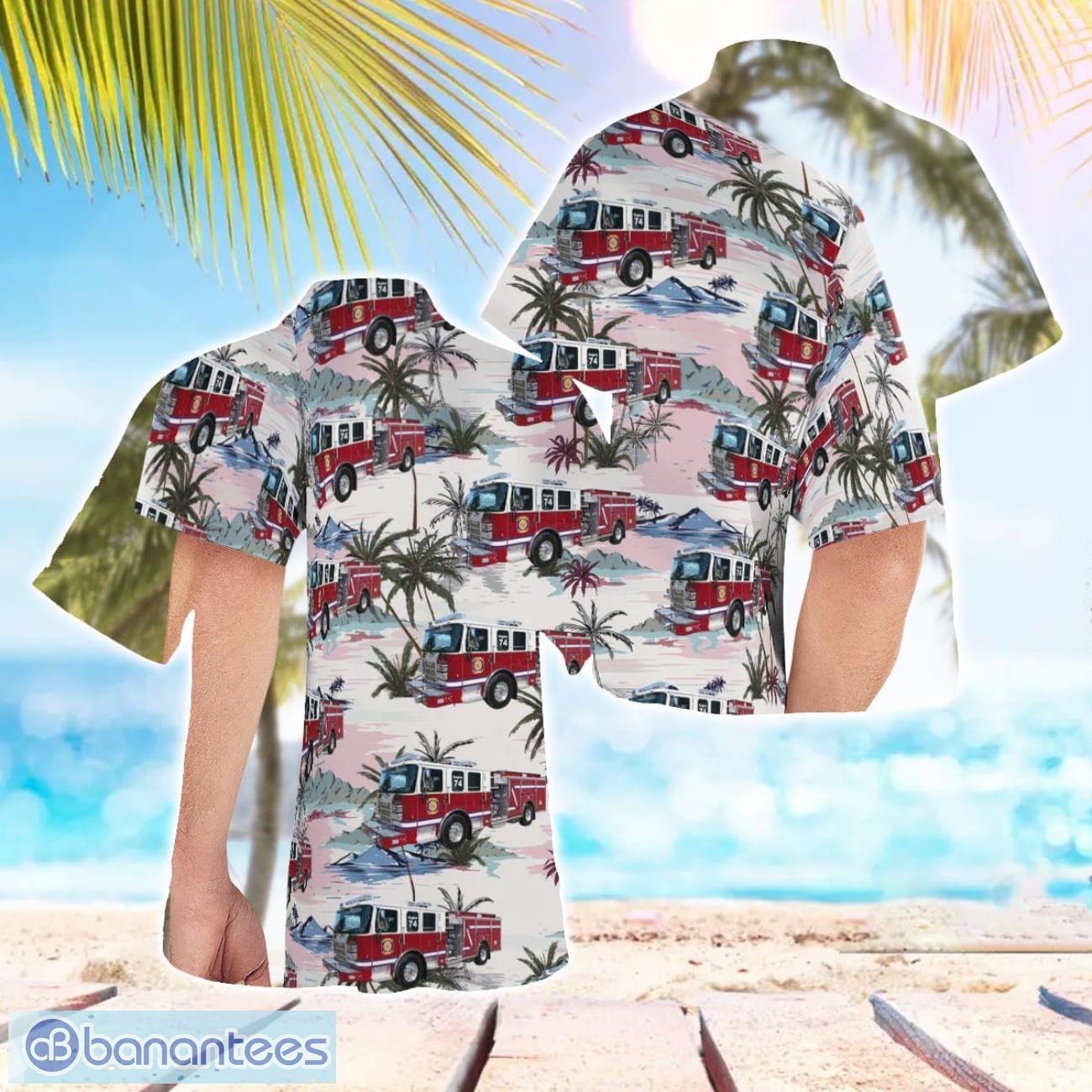 pelzer south carolina south greenville fire district hawaiian shirt summer beach shirt image Pelzer, South Carolina, South Greenville Fire District Hawaiian Shirt Summer Beach Shirt Product Photo 1