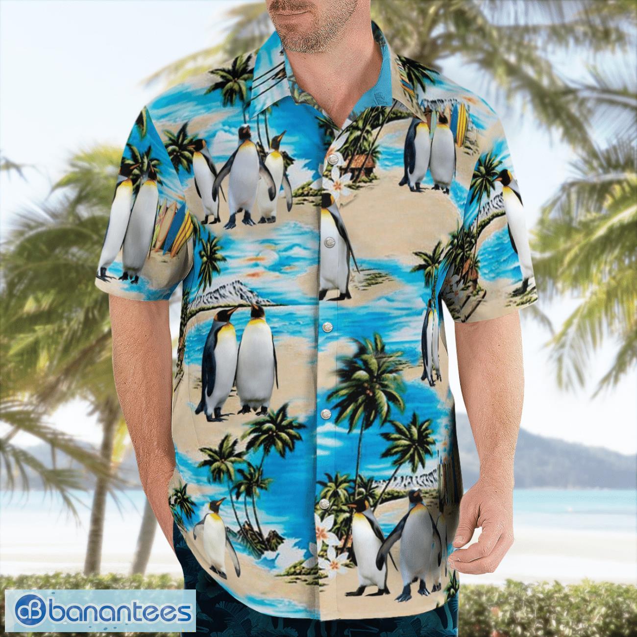 Penguins Tropical 3D Summer Aloha Hawaiian Shirt Penguins Tropical 3D Summer Aloha Hawaiian Shirt Product Photo 3