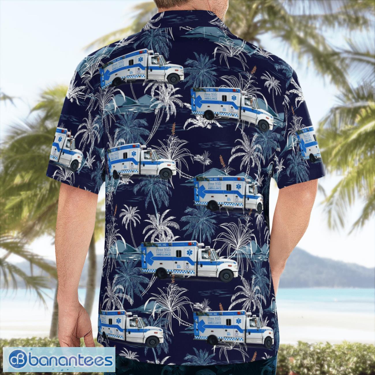 penn hills ems beach hawaiian shirt summer gift 1 image Penn Hills EMS Beach Hawaiian Shirt Summer Gift Product Photo 2