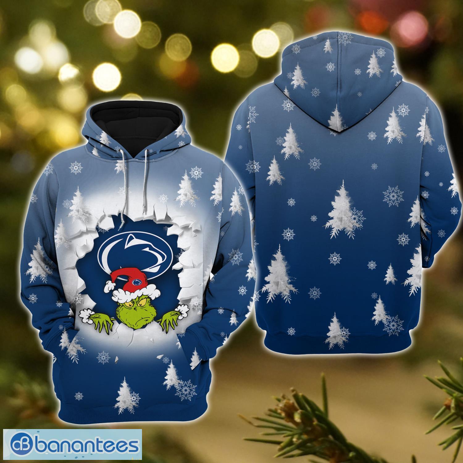 penn state nittany lions grinch 3d t shirt hoodie sweatshirt gift for christmas 3 image Penn State Nittany Lions Grinch 3D T-Shirt Hoodie Sweatshirt Gift For Christmas Product Photo 4