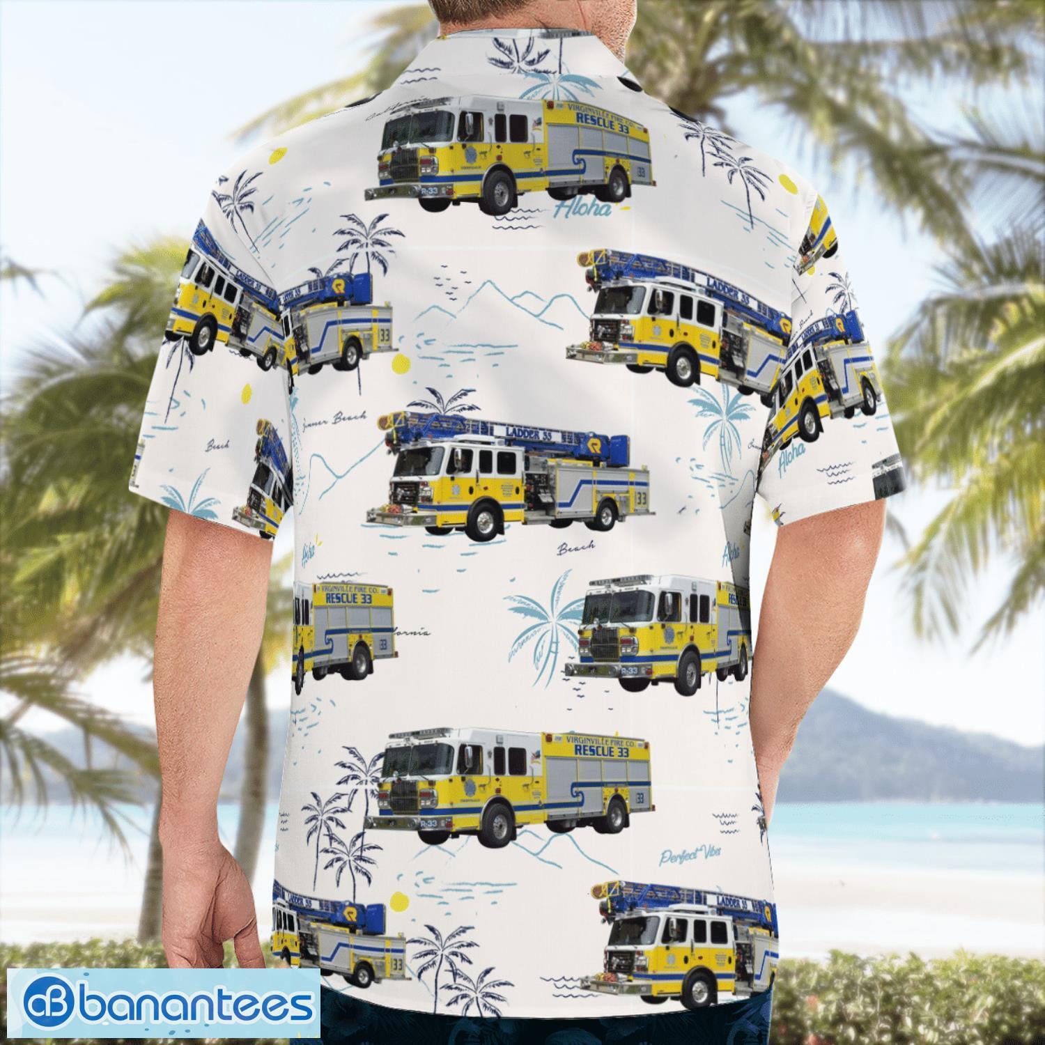 Pennsylvania Virginville Fire Company 3D Hawaiian Shirt Gift For Summer Pennsylvania Virginville Fire Company 3D Hawaiian Shirt Gift For Summer Product Photo 4