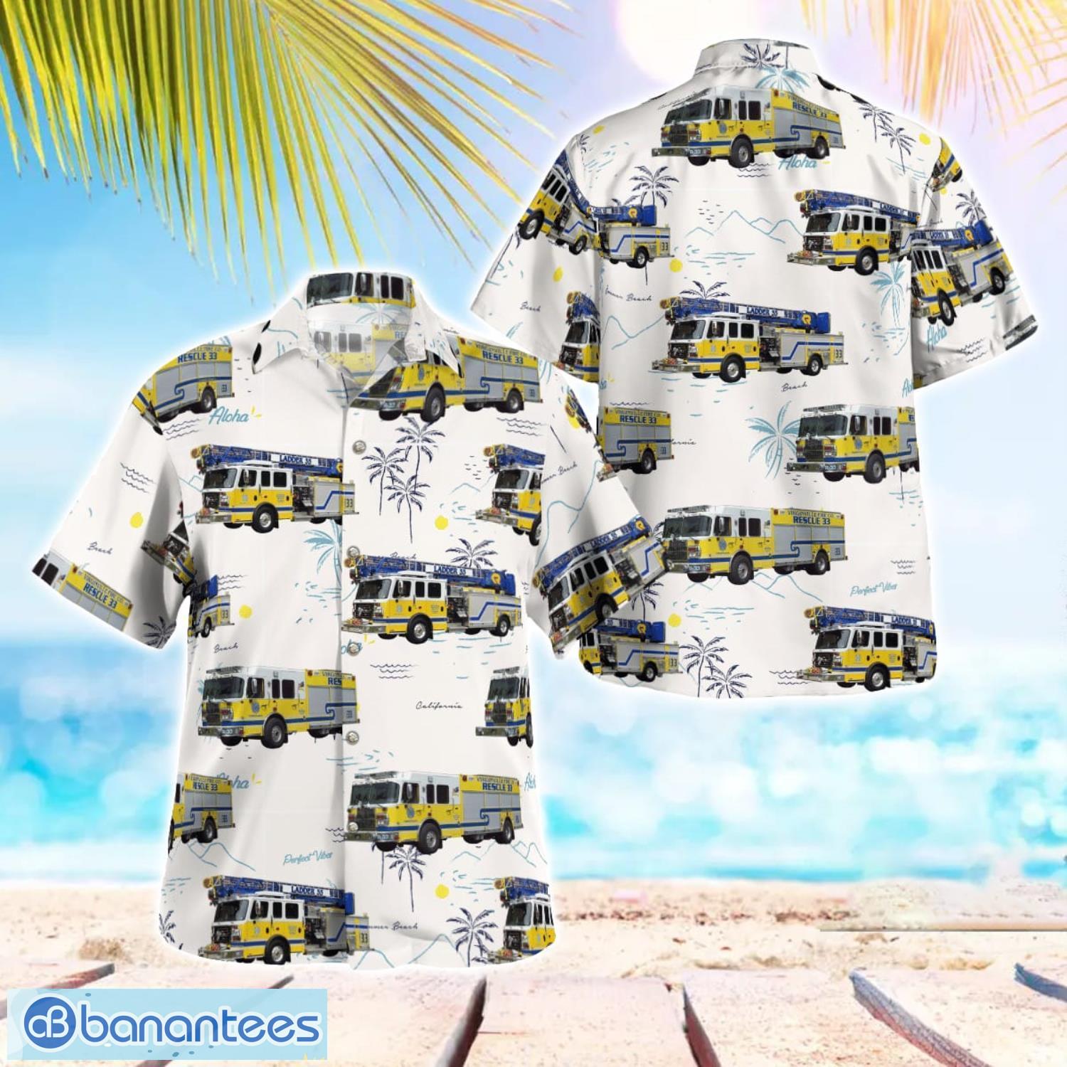 pennsylvania virginville fire company 3d hawaiian shirt gift for summer image Pennsylvania Virginville Fire Company 3D Hawaiian Shirt Gift For Summer Product Photo 1