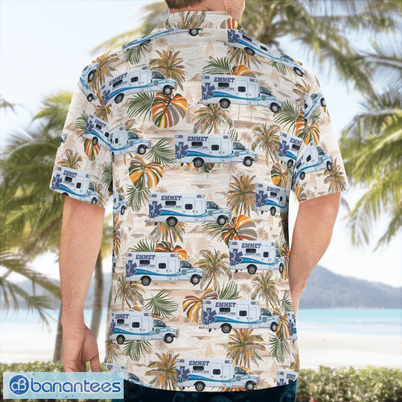 petoskey michigan emmet county ems hawaiian shirt men women beach shirt 1 image Petoskey, Michigan, Emmet County EMS Hawaiian Shirt Men Women Beach Shirt Product Photo 2