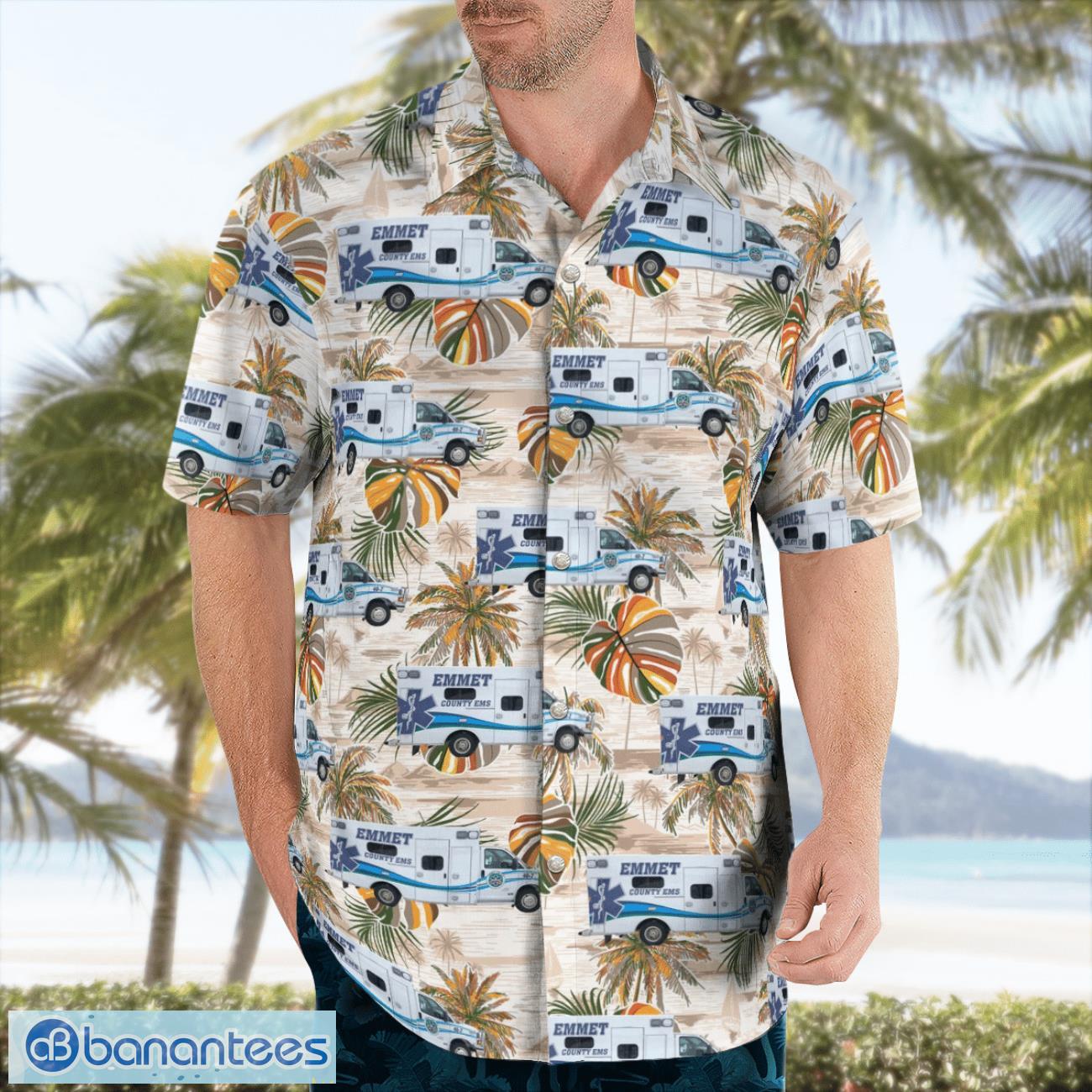 Petoskey, Michigan, Emmet County EMS Hawaiian Shirt Men Women Beach Shirt Petoskey, Michigan, Emmet County EMS Hawaiian Shirt Men Women Beach Shirt Product Photo 4