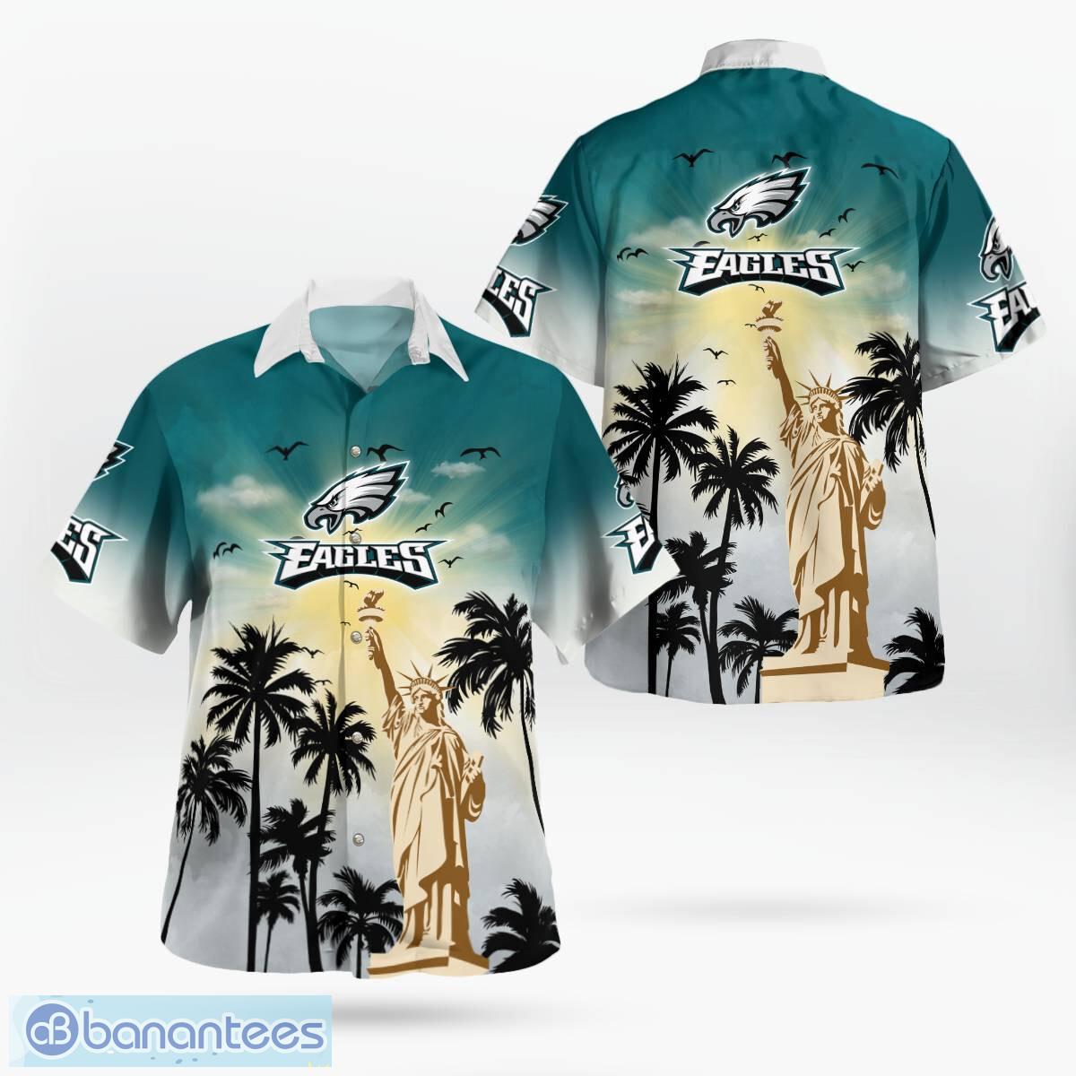 philadelphia eagles statue of liberty tropical hawaiian shirt for men women image Philadelphia Eagles Statue of Liberty Tropical Hawaiian Shirt For Men Women - Philadelphia Eagles Statue of Liberty Tropical Hawaiian Shirt For Men Women
