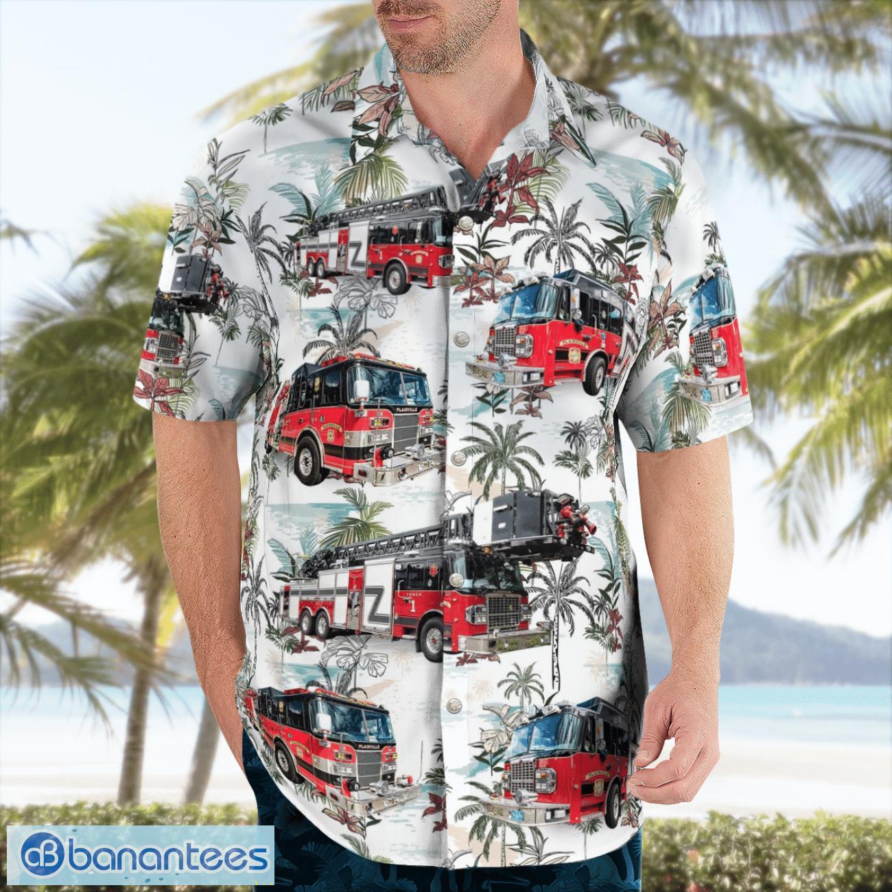 plainville fire department 3d summer aloha hawaiian shirt 1 image Plainville Fire Department 3D Summer Aloha Hawaiian Shirt Product Photo 2