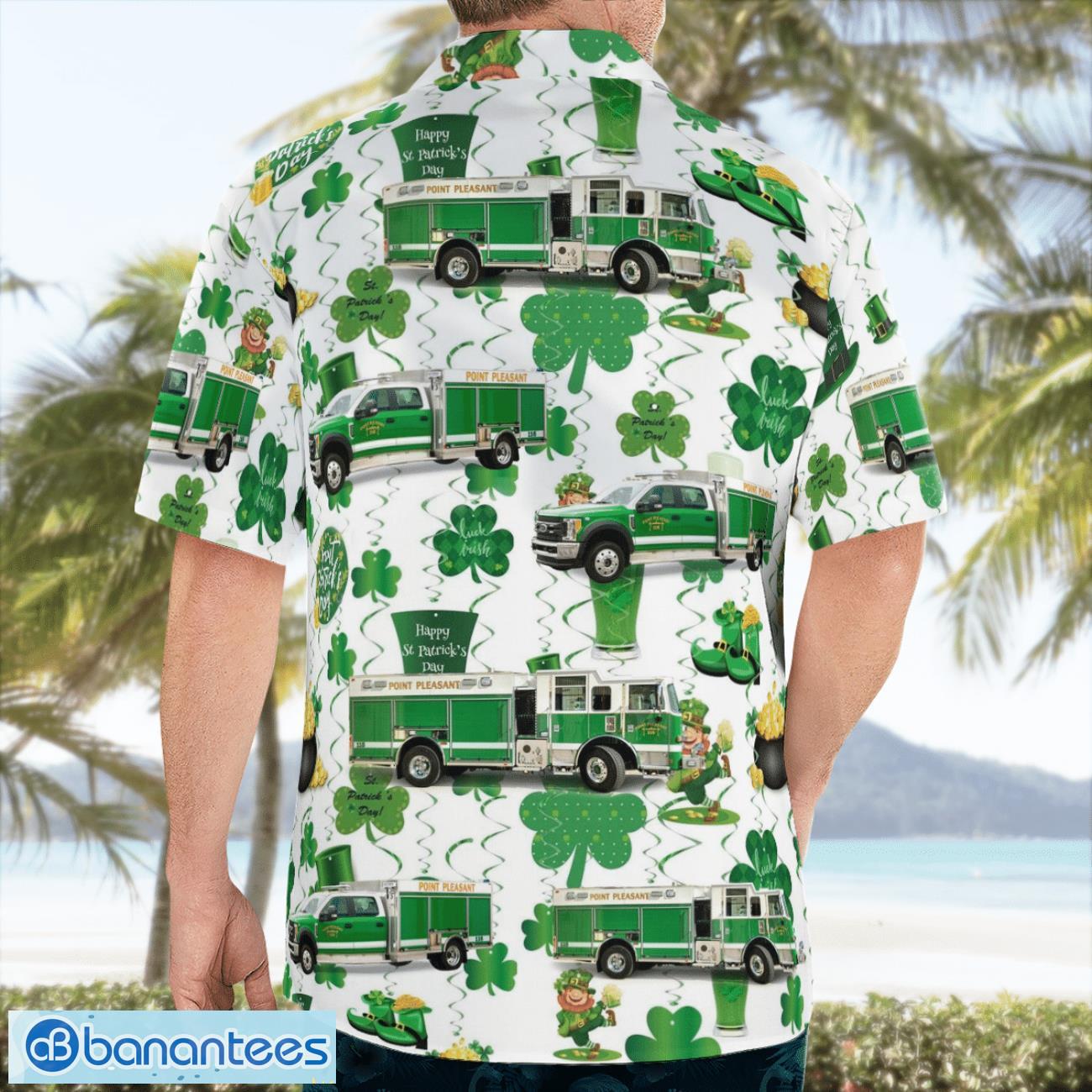point pleasant fire dept saint patricks day 3d summer aloha hawaiian shirt 1 image Point Pleasant Fire Dept. Saint Patrick's Day 3D Summer Aloha Hawaiian Shirt Product Photo