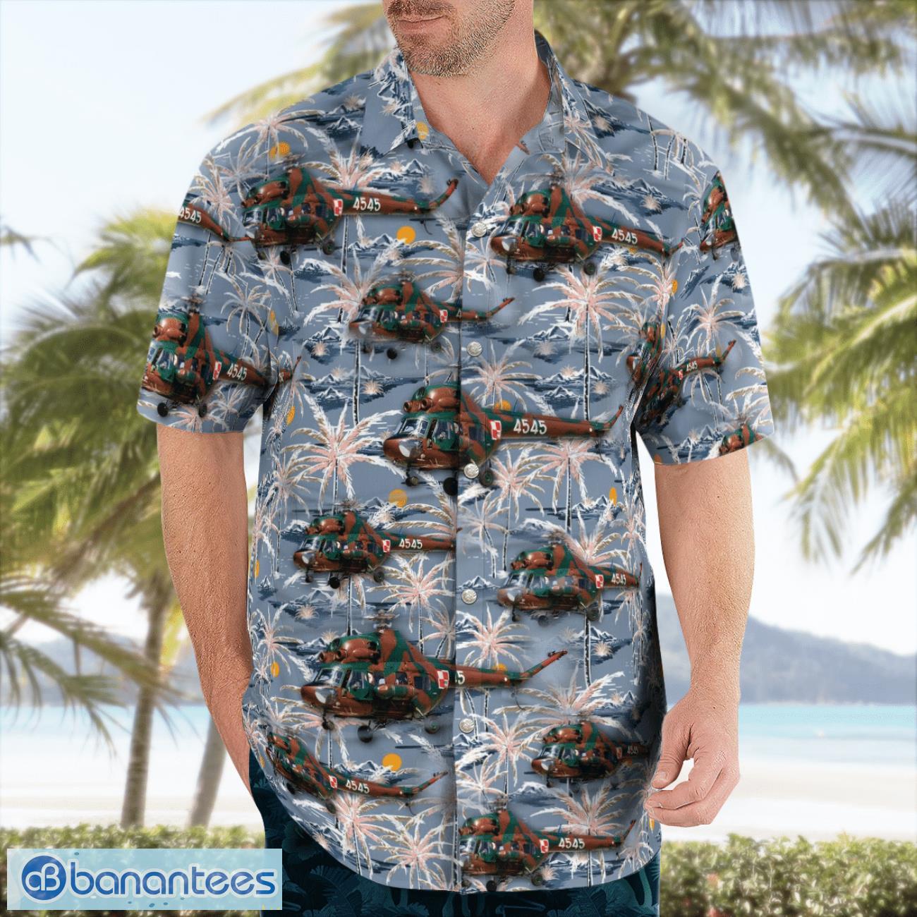 polish air force pzl mi 2 aloha hawaiian shirt 2 image Polish Air Force PZL Mi-2 Aloha Hawaiian Shirt Product Photo 3