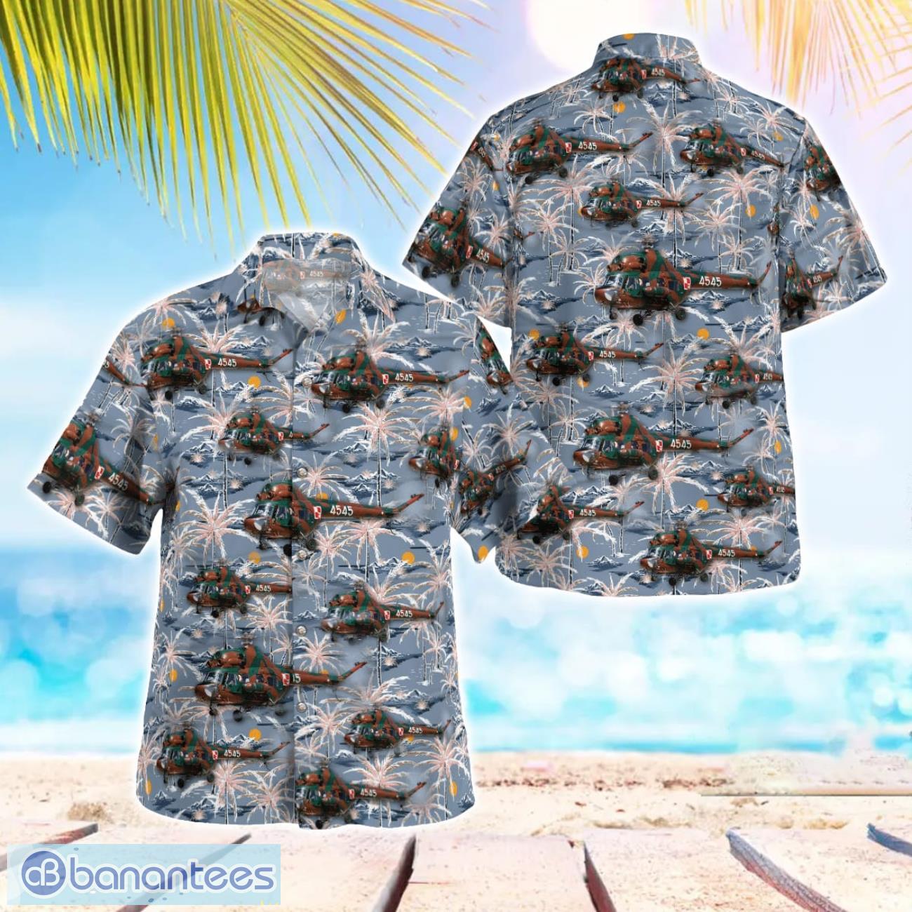 polish air force pzl mi 2 aloha hawaiian shirt image Polish Air Force PZL Mi-2 Aloha Hawaiian Shirt Product Photo 1