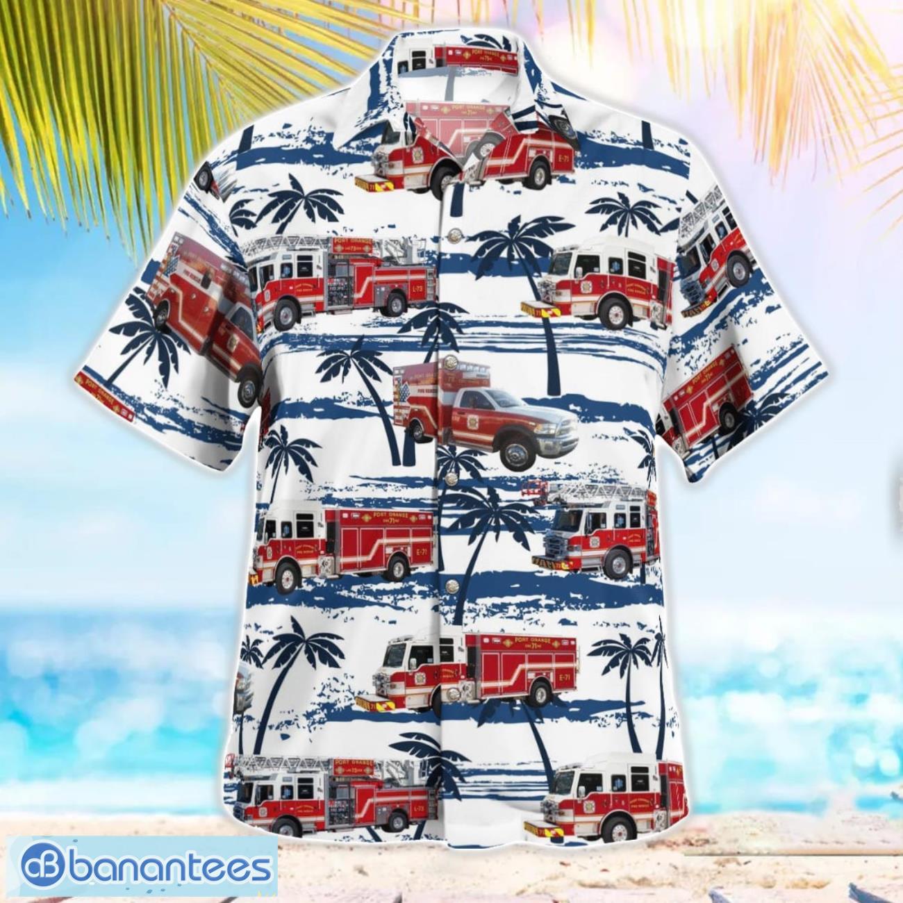 port orange florida port orange fire amp rescue 3d hawaiian shirt gift for summer 1 image Port Orange, Florida, Port Orange Fire & Rescue 3D Hawaiian Shirt Gift For Summer Product Photo 2