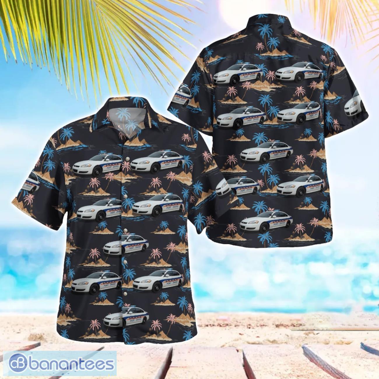 port orange florida port orange police department aloha hawaiian shirt image Port Orange, Florida, Port Orange Police Department Aloha Hawaiian Shirt Product Photo 1