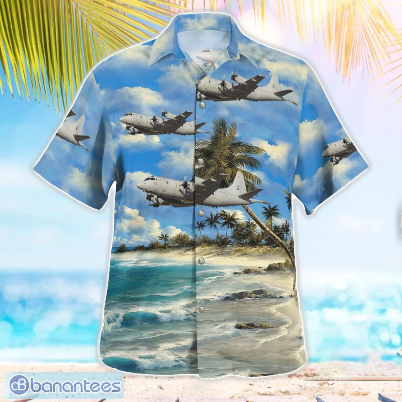 portuguese air force lockheed p 3c orion 3d hawaiian shirt 1 image Portuguese Air Force Lockheed P-3C Orion 3D Hawaiian Shirt Product Photo 2