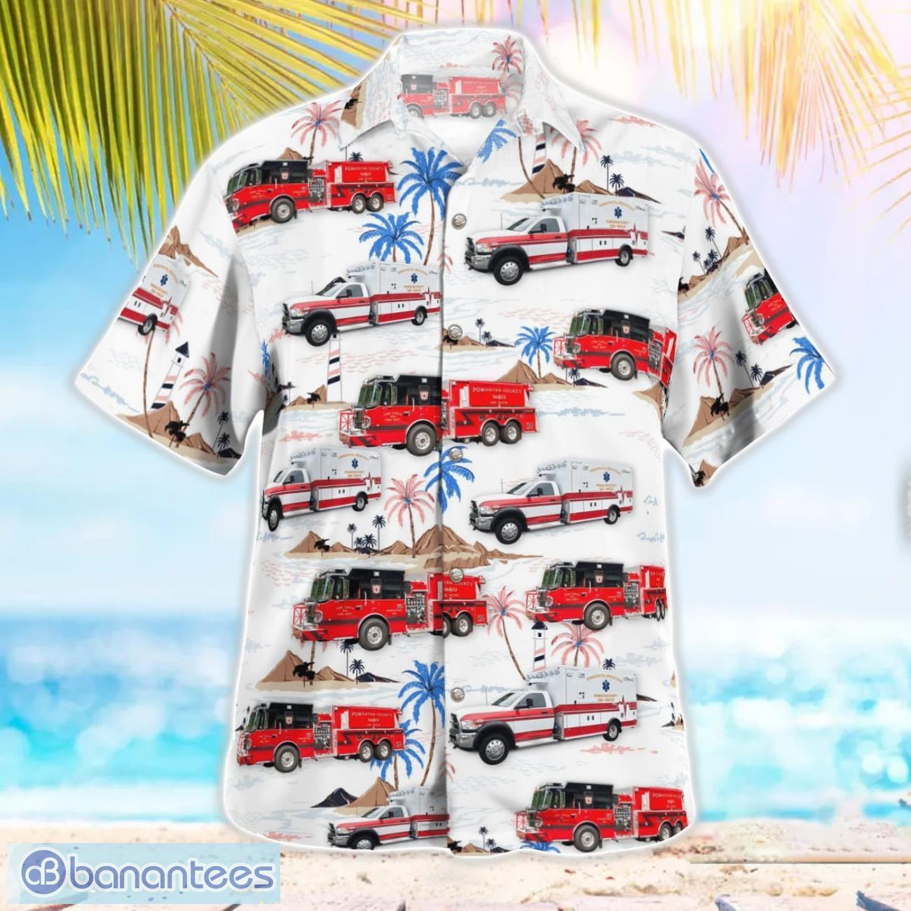 powhatan county fire and rescue beach hawaiian shirt summer gift 2 image Powhatan County Fire and Rescue Beach Hawaiian Shirt Summer Gift Product Photo 3
