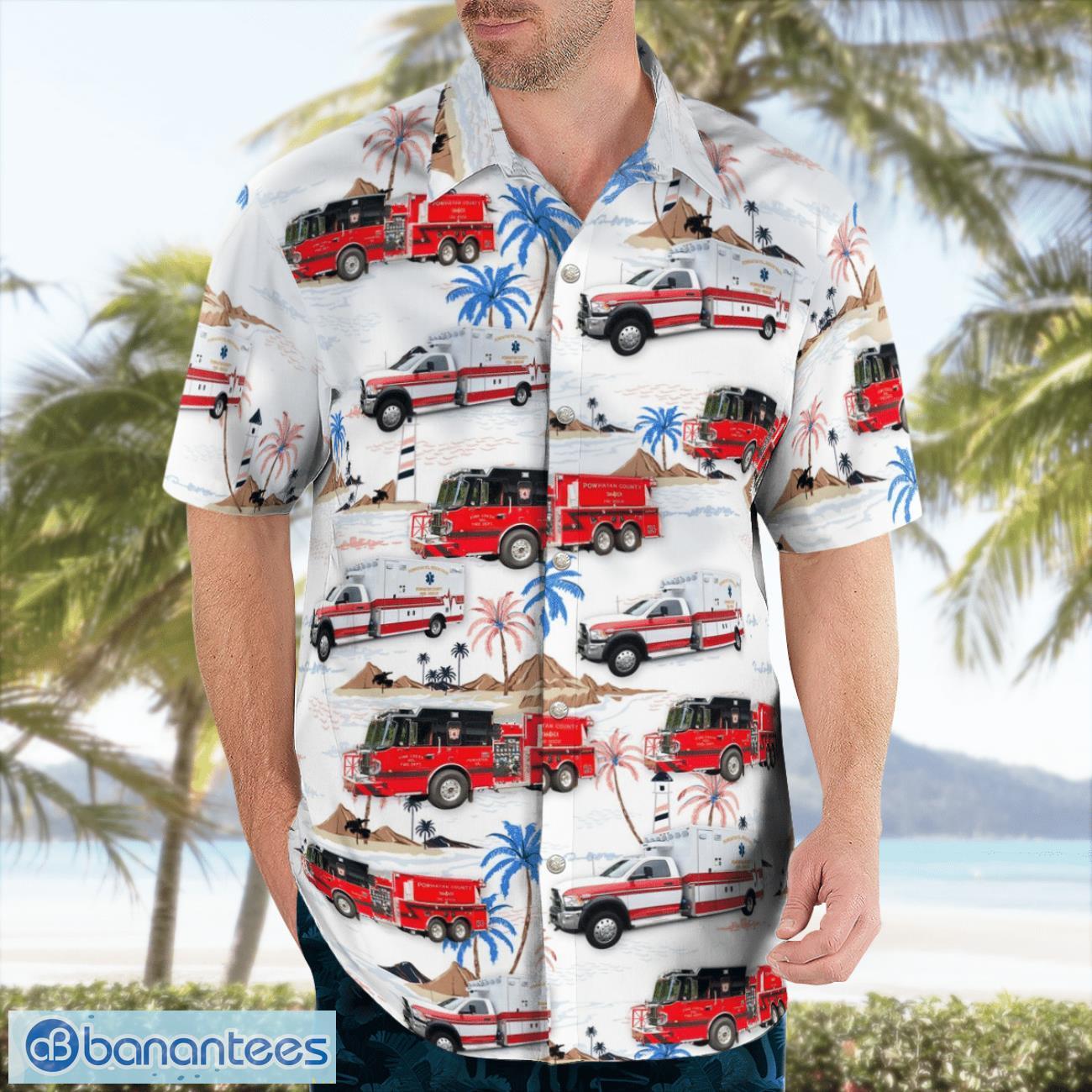 Powhatan County Fire and Rescue Beach Hawaiian Shirt Summer Gift Powhatan County Fire and Rescue Beach Hawaiian Shirt Summer Gift Product Photo 4