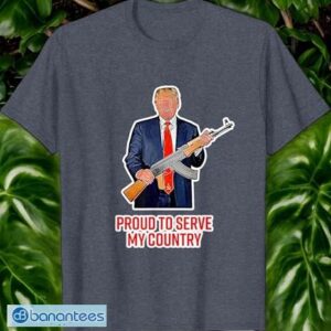 Proud To Serve My Country Trump T-Shirt , Trump 2024 T-Shirt Product Photo 2