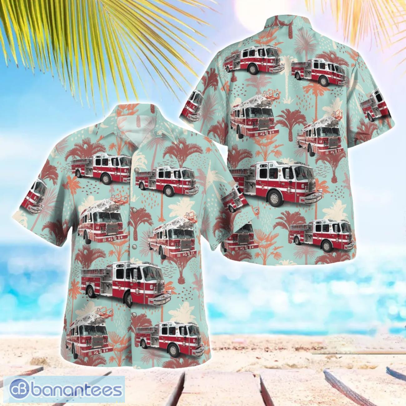 providence fire department engine 6 rescue 2 beach hawaiian shirt summer gift image Providence Fire Department - Engine 6, Rescue 2 Beach Hawaiian Shirt Summer Gift Product Photo 1