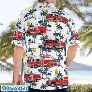 California City of Colton Fire Department Hawaiian Shirt Button Summer Shirt Product Photo 4