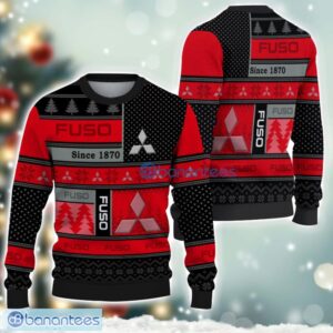 Mitsubishi Fuso Logo Ugly Christmas Sweater For Fans Men And Women Christmas Gift Ideas Product Photo 1