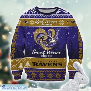 Baltimore Ravens Logo Ugly Christmas Sweater For Fans Men And Women Christmas Gift Ideas Product Photo 1