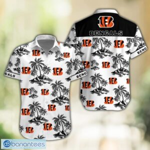 Cincinnati Bengals NFL Tropical White Hawaiian Shirt Product Photo 1