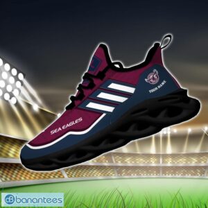 Custom Name For Fans NRL Manly Sea Eagles Personalized Max Soul Shoes Running Sneakers Product Photo 2