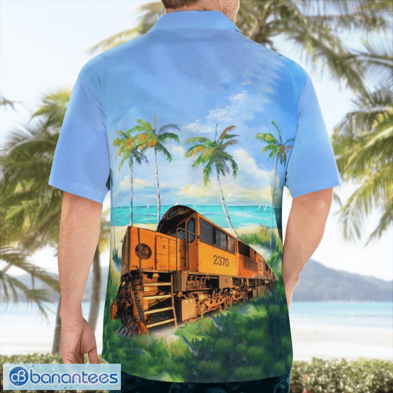 Queensland Rail (QR) Coal Train Hawaiian Shirt Beach Summer Shirt Queensland Rail (QR) Coal Train Hawaiian Shirt Beach Summer Shirt Product Photo 3