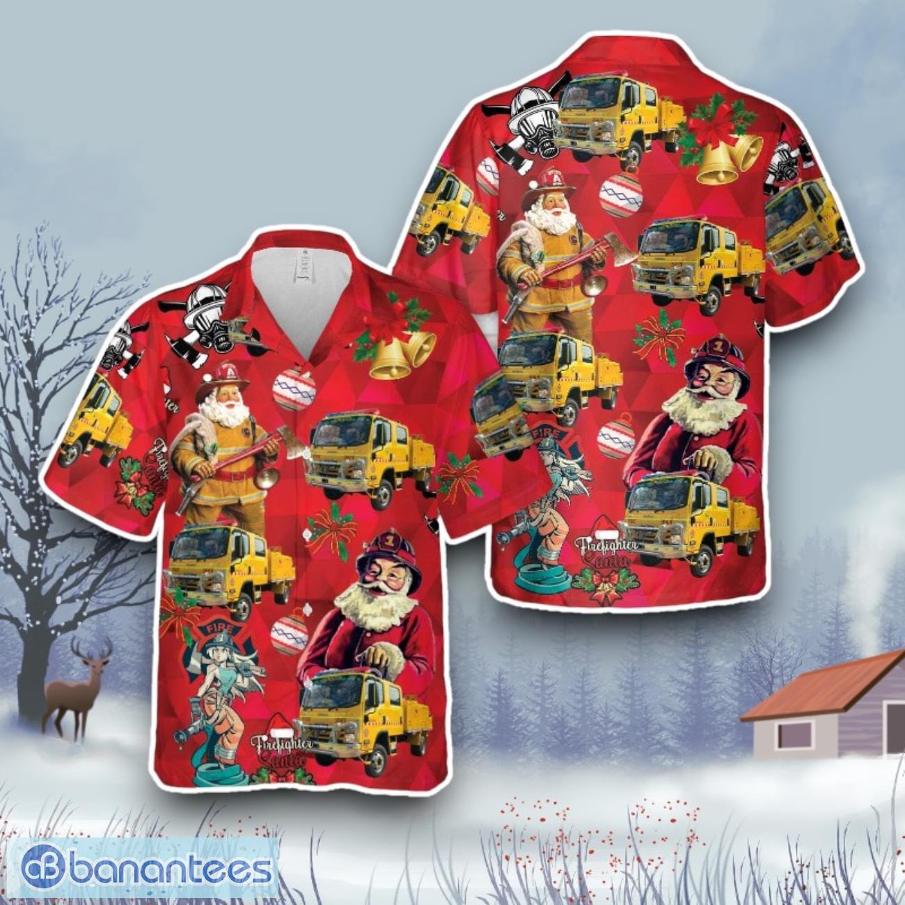 queensland rural fire service nikenbah christmas hawaiian shirt gift for all image Queensland Rural Fire Service Nikenbah Christmas Hawaiian Shirt Gift For All Product Photo 1