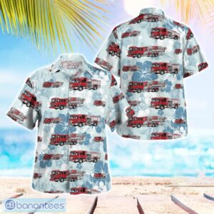 Escondido, California, Escondido Fire Department Hawaiian Shirt Button Summer Shirt Product Photo 1