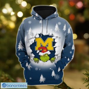 Michigan Wolverines Grinch 3D T-Shirt Hoodie Sweatshirt Gift For Christmas Product Photo 3