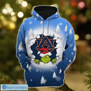 Auburn Tigers Grinch 3D T-Shirt Hoodie Sweatshirt Gift For Christmas Product Photo 3