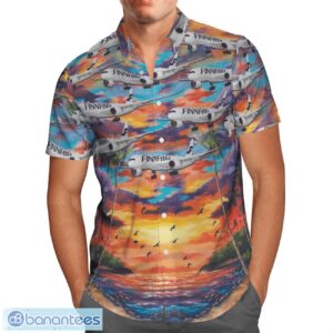 Finland Finnair Airbus A350-941 Hawaiian Shirt 3D Printed Product Photo 2