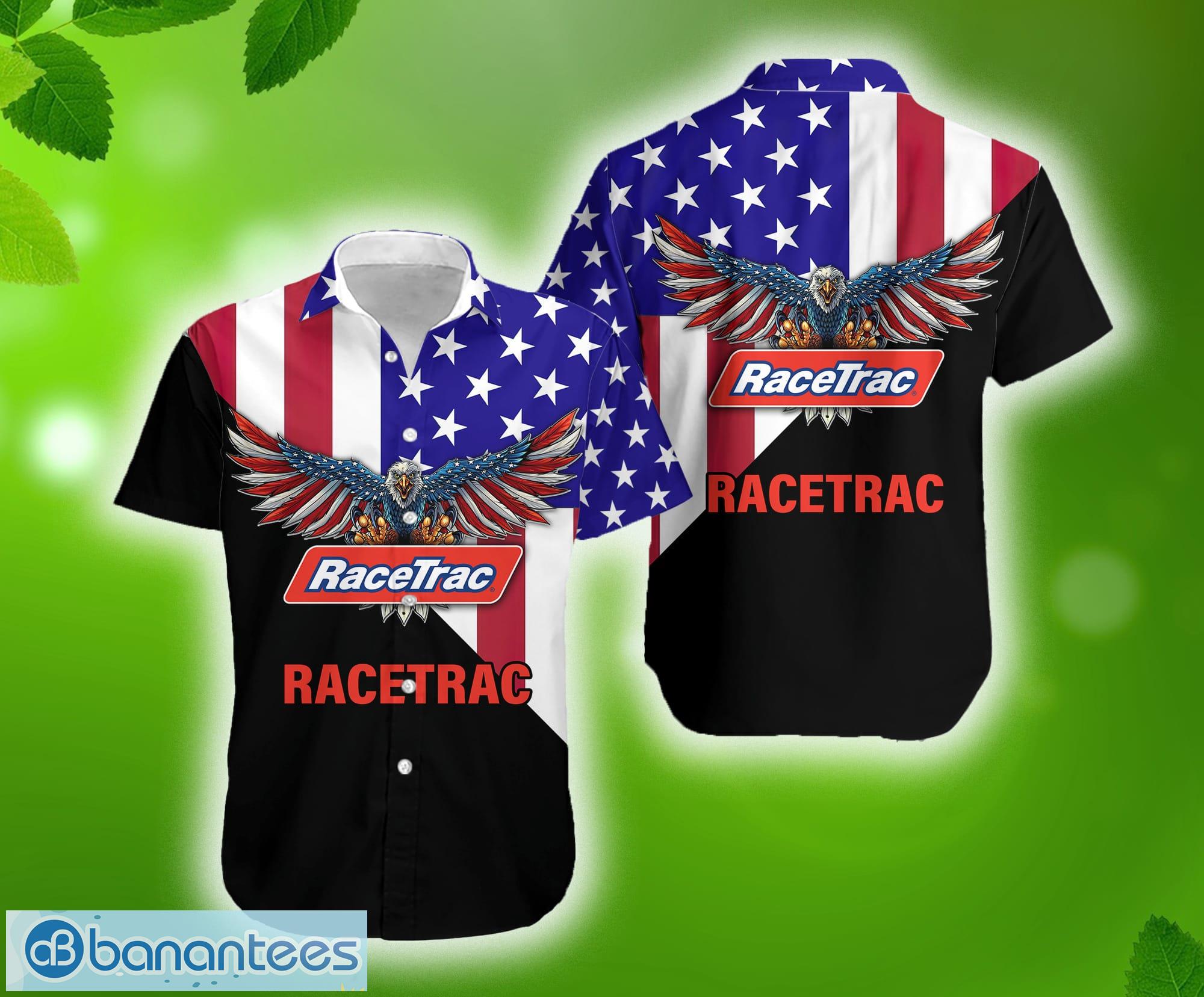 racetrac logo contemporary aop hawaiian shirt for summer holidays image Racetrac Logo Contemporary AOP Hawaiian Shirt For Summer Holidays - racetrac Logo Contemporary AOP Hawaiian Shirt Tropical Aloha For Mens
