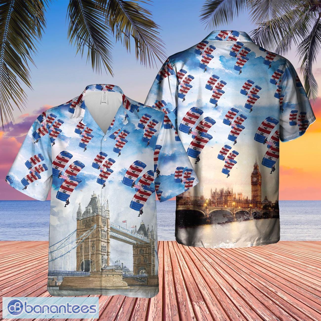raf falcons hawaiian shirt beach summer shirt image RAF Falcons Hawaiian Shirt Beach Summer Shirt Product Photo 1