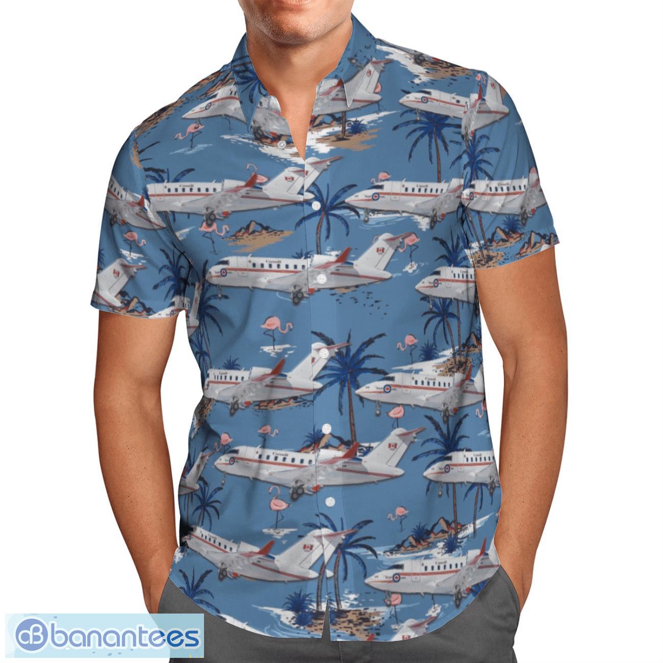 rcaf bombardier cc 144d challenger cl 650 hawaiian shirt beach summer shirt 1 image RCAF Bombardier CC-144D Challenger (CL-650) Hawaiian Shirt Beach Summer Shirt Product Photo 2