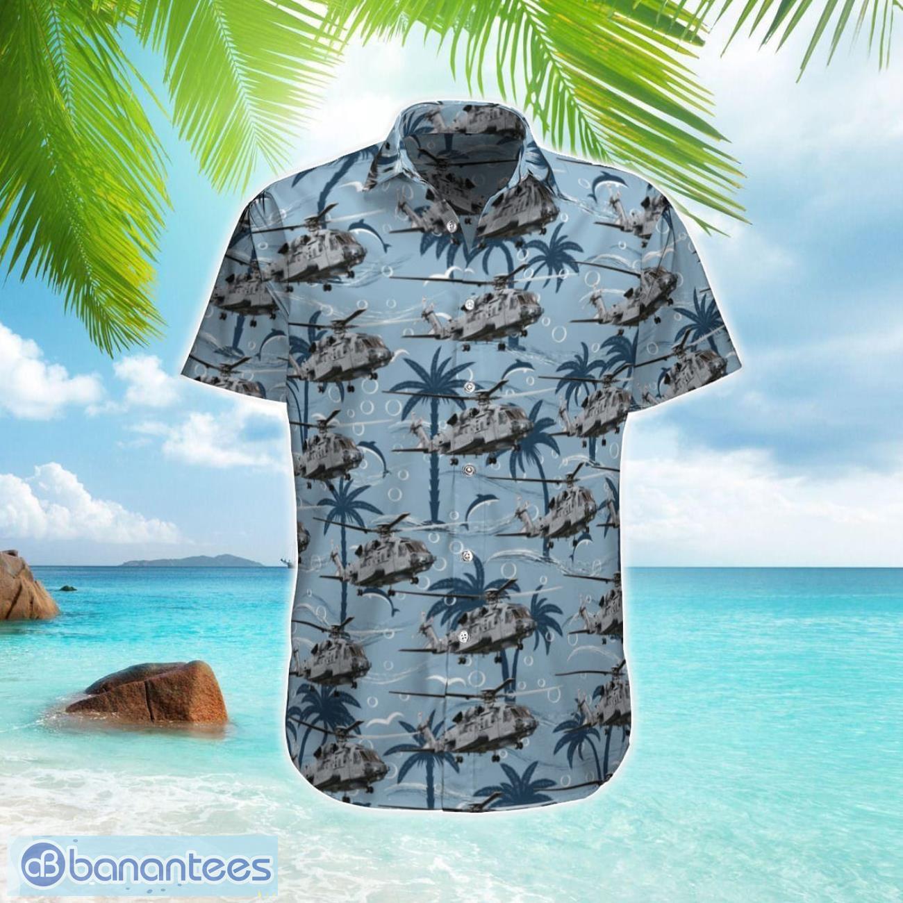 rcaf sikorsky ch 148 cyclone s 92 3d hawaiian shirt beach summer shirt image RCAF Sikorsky CH-148 Cyclone (S-92) 3D Hawaiian Shirt Beach Summer Shirt Product Photo 1