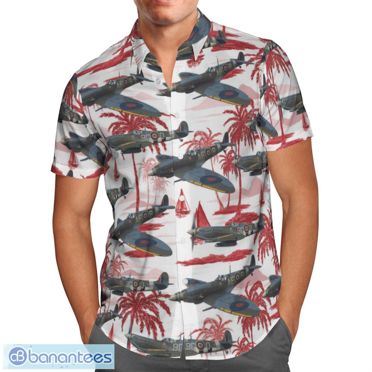 rcaf supermarine spitfire hawaiian shirt beach summer shirt 1 image RCAF Supermarine Spitfire Hawaiian Shirt Beach Summer Shirt Product Photo 2