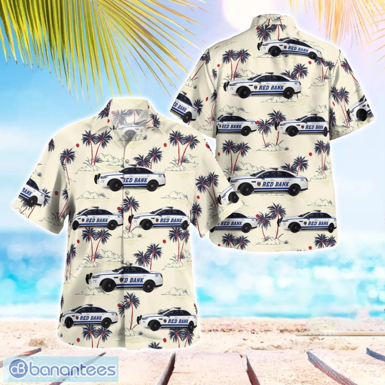 red bank police department new jersey 3d hawaiian shirt image Red Bank Police Department, New Jersey 3D Hawaiian Shirt Product Photo 1