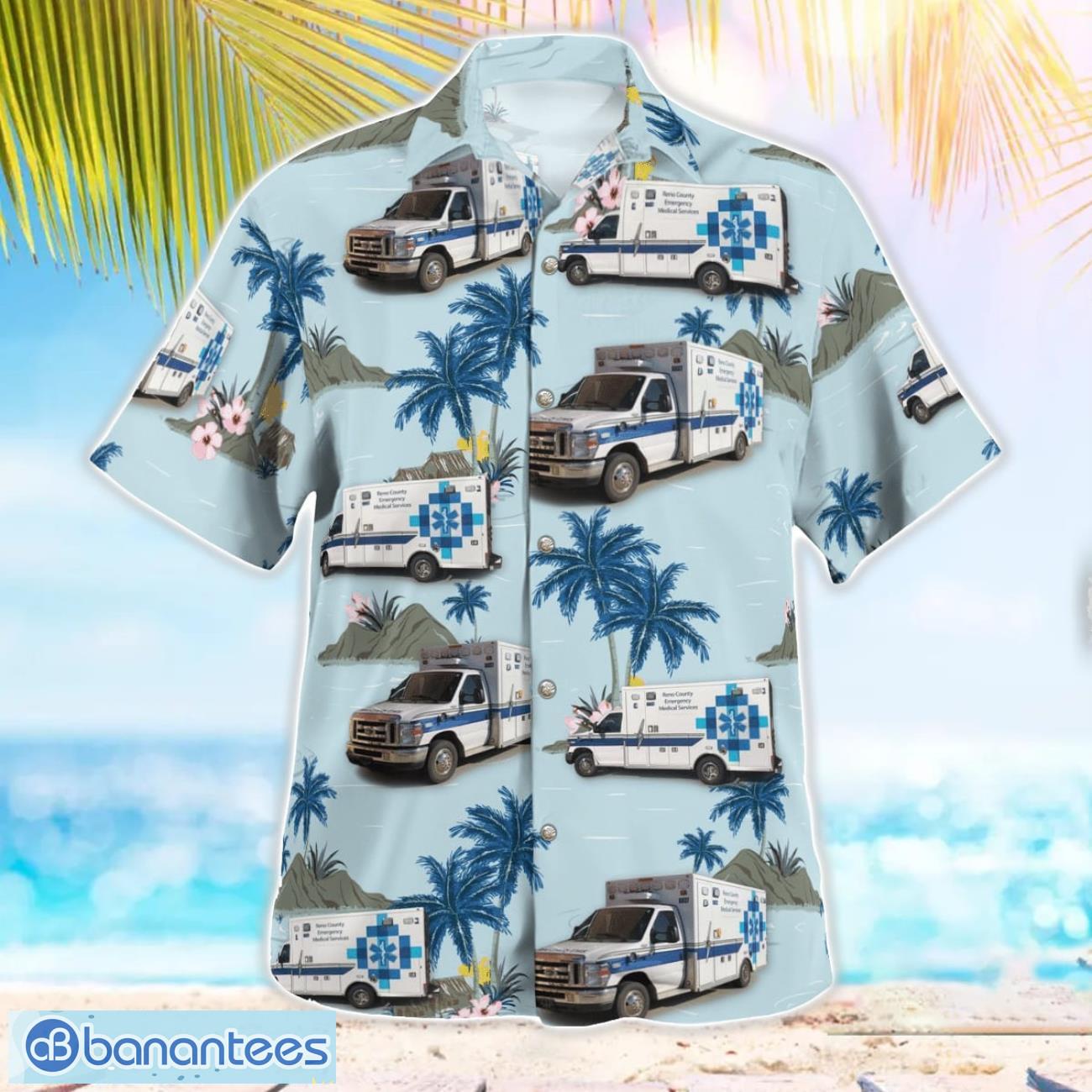 Reno County EMS Beach Hawaiian Shirt Summer Gift Reno County EMS Beach Hawaiian Shirt Summer Gift Product Photo 3