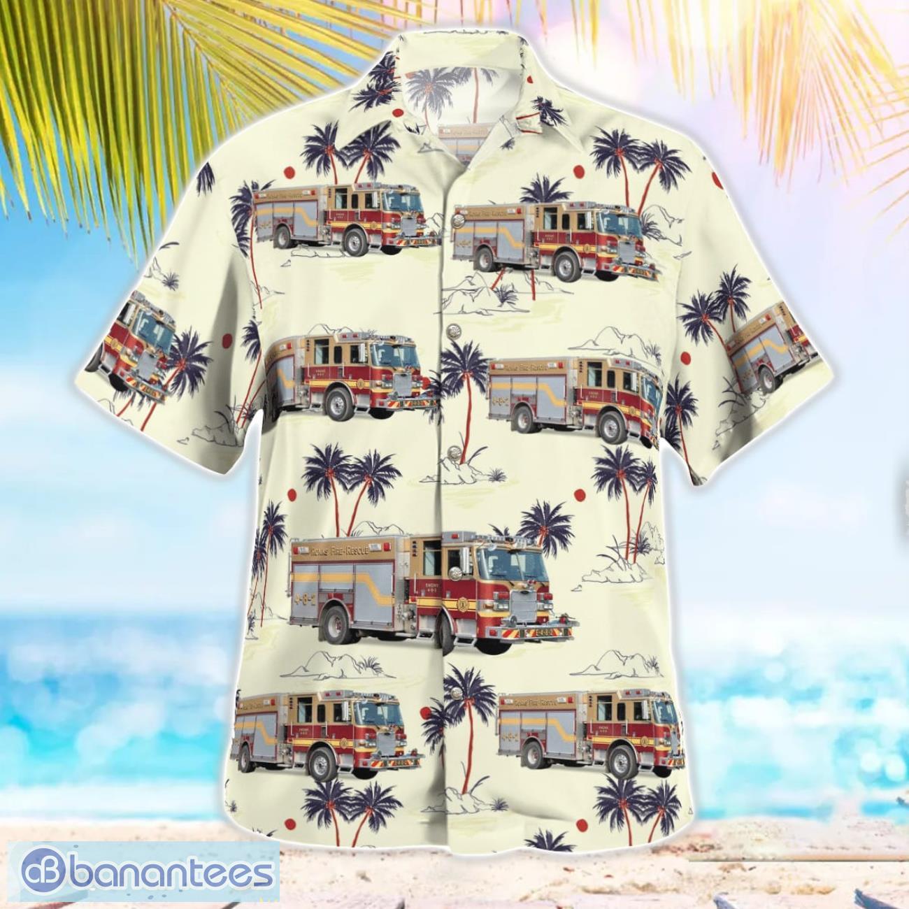 Ronks Fire Rescue 3D Hawaiian Shirt Ronks Fire Rescue 3D Hawaiian Shirt Product Photo 3