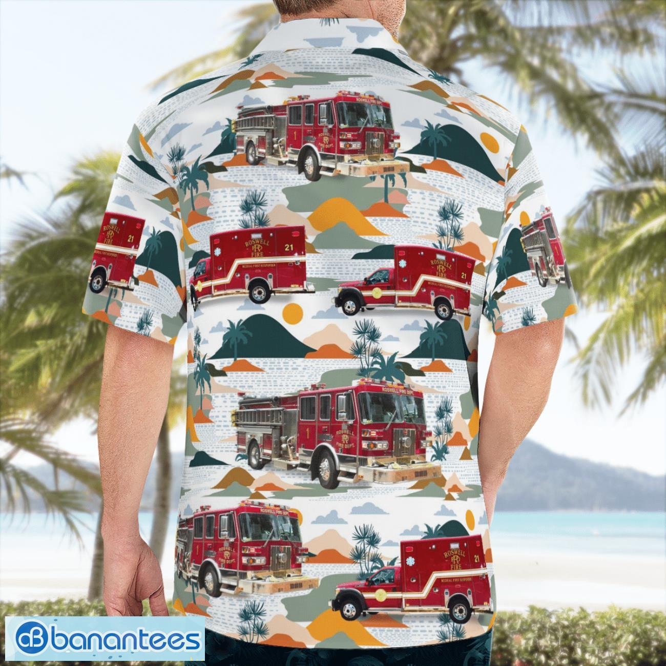 roswell fire department 3d summer aloha hawaiian shirt 1 image Roswell Fire Department 3D Summer Aloha Hawaiian Shirt Product Photo 2