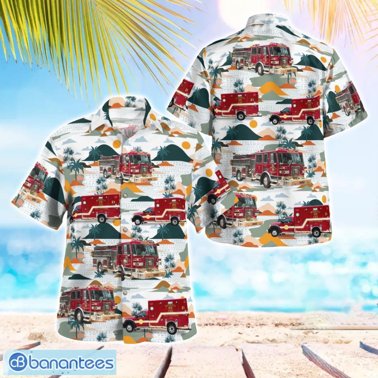 roswell fire department 3d summer aloha hawaiian shirt image Roswell Fire Department 3D Summer Aloha Hawaiian Shirt Product Photo 1