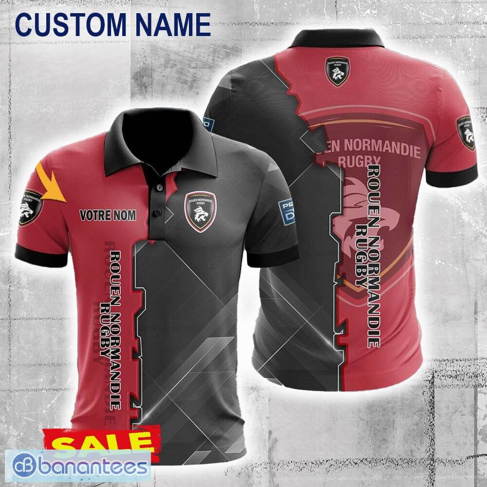 rouen normandie rugby 3d polo shirt new trending for men women fans custom name image Rouen Normandie Rugby 3D Polo Shirt New Trending For Men Women Fans Custom Name - Rouen Normandie Rugby 3D Polo Shirt New Trending For Men Women Fans Custom Name