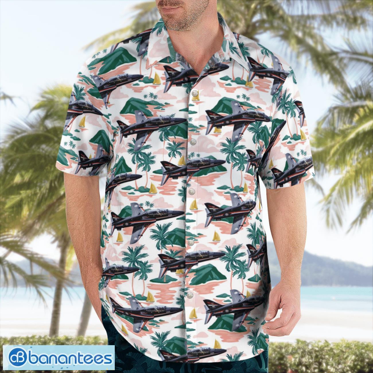 royal air force british aerospace hawk t1 hawaiian shirt beach summer shirt 2 image Royal Air Force British Aerospace Hawk T1 Hawaiian Shirt Beach Summer Shirt Product Photo 3
