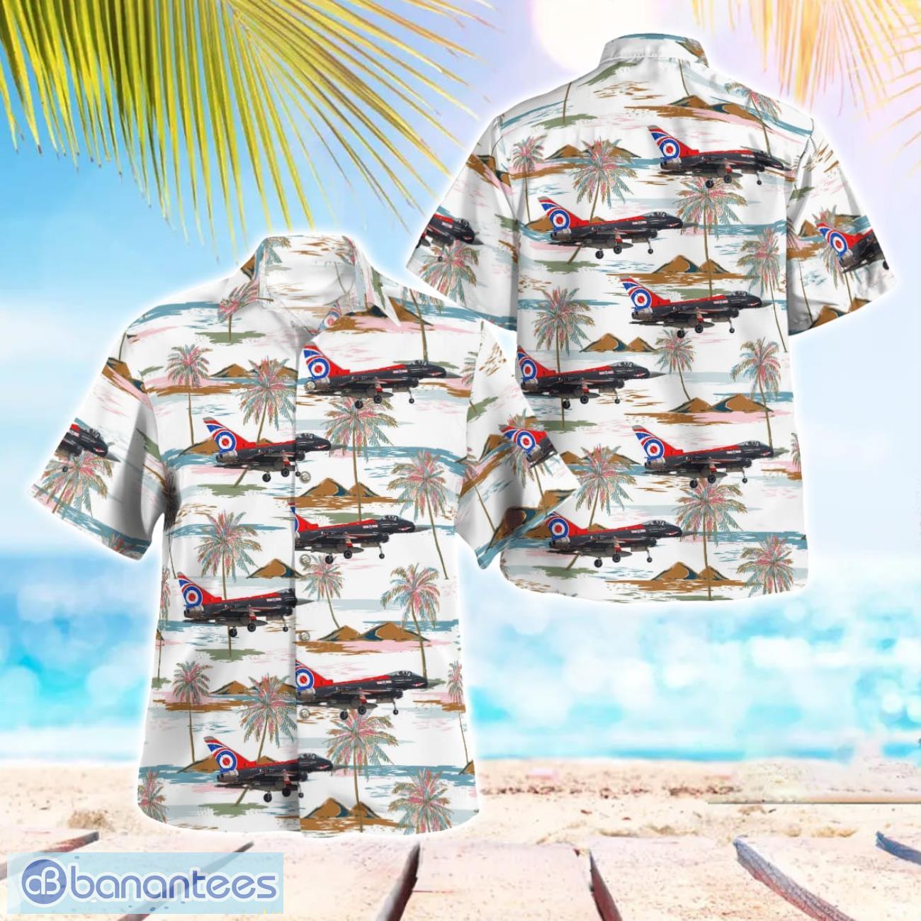 royal air force eurofighter typhoon fgr4 aloha hawaiian shirt image Royal Air Force Eurofighter Typhoon FGR.4 Aloha Hawaiian Shirt Product Photo 1