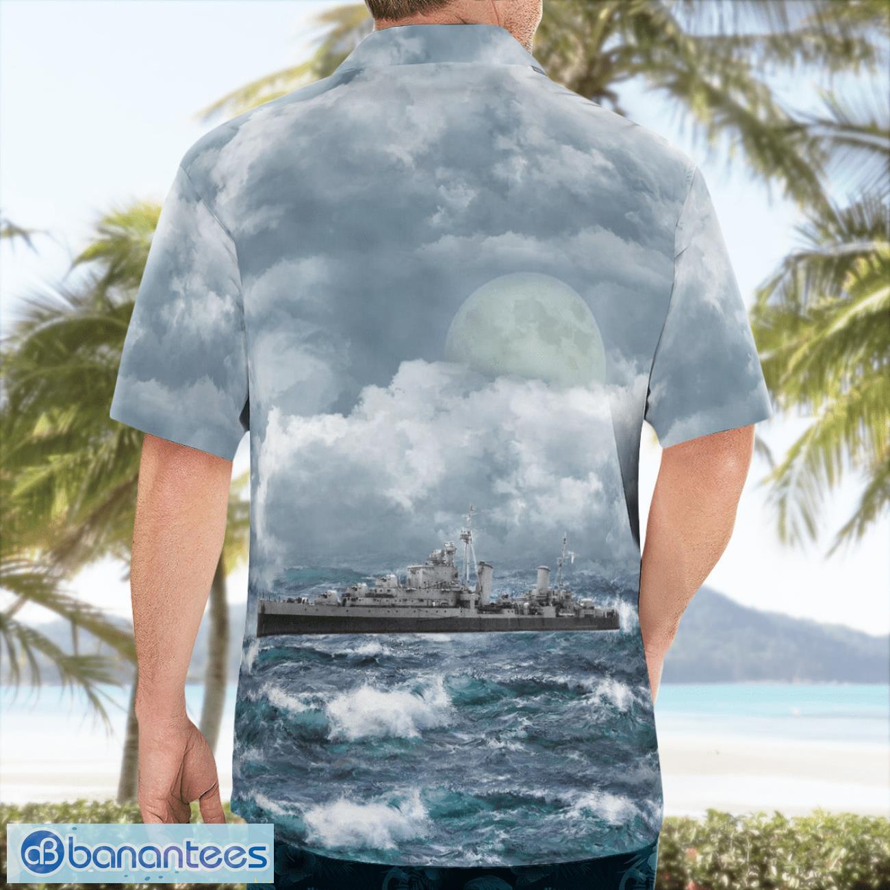 royal navy hms sirius 82 3d summer aloha hawaiian shirt 1 image Royal Navy HMS Sirius (82) 3D Summer Aloha Hawaiian Shirt Product Photo 2