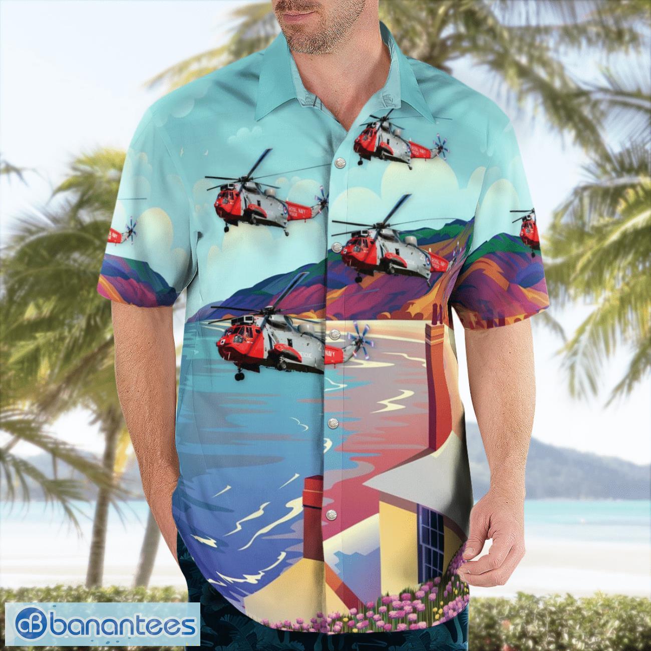 royal navy westland ws 61 sea king has6 beach hawaiian shirt summer gift 2 image Royal Navy Westland WS-61 Sea King HAS6 Beach Hawaiian Shirt Summer Gift Product Photo 3