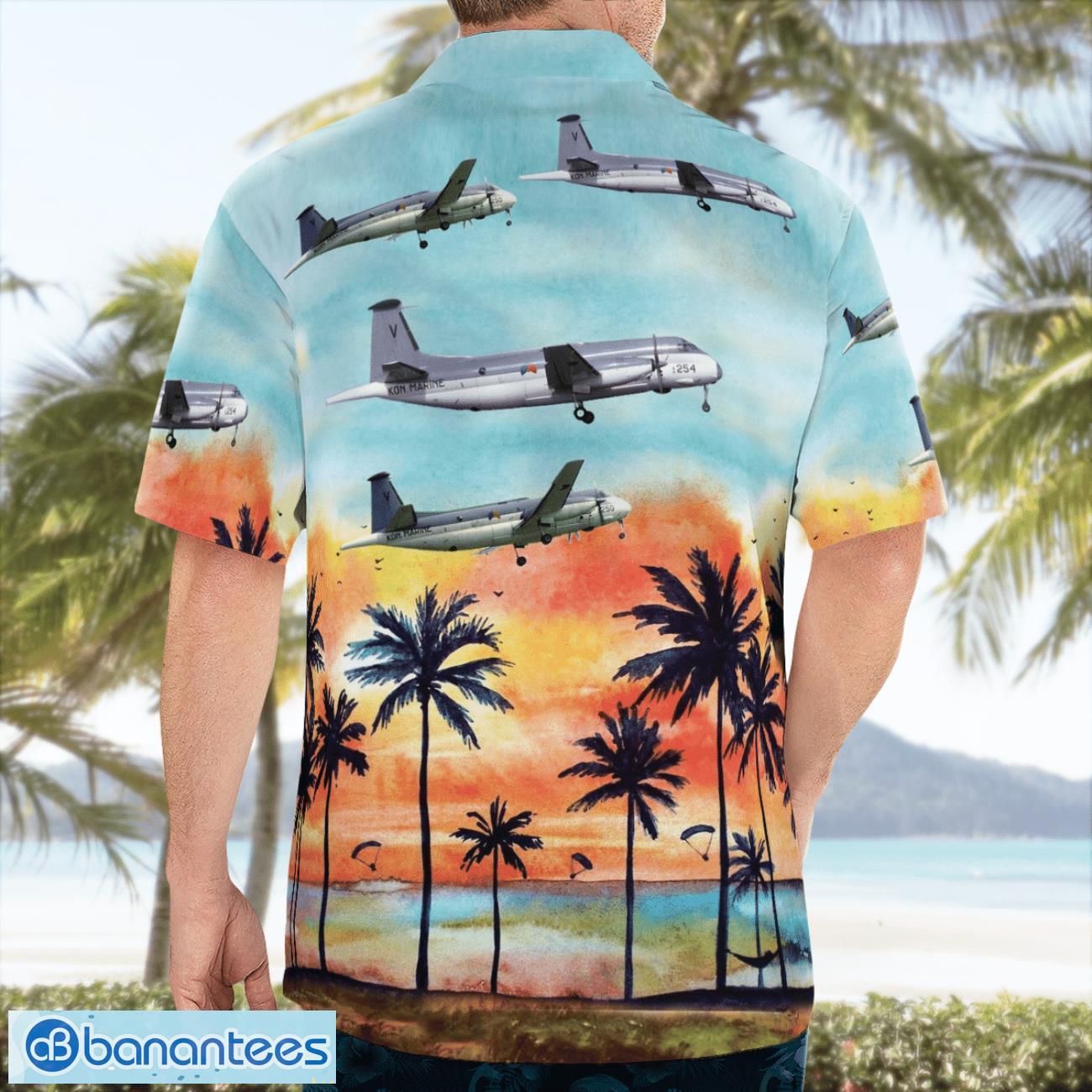 royal netherlands navy breguet br 1150 atlantic 3d summer aloha hawaiian shirt 1 image Royal Netherlands Navy Breguet BR-1150 Atlantic 3D Summer Aloha Hawaiian Shirt Product Photo 2
