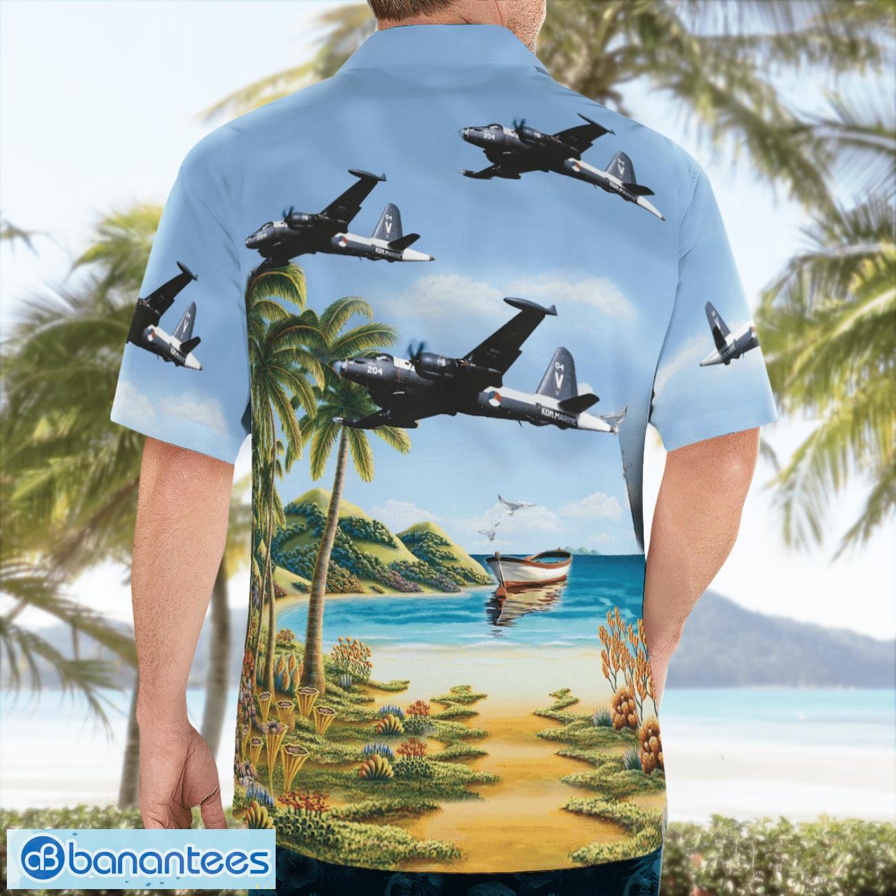 royal netherlands navy lockheed p2v 7s neptune beach hawaiian shirt summer gift 1 image Royal Netherlands Navy Lockheed P2V-7S Neptune Beach Hawaiian Shirt Summer Gift Product Photo 2