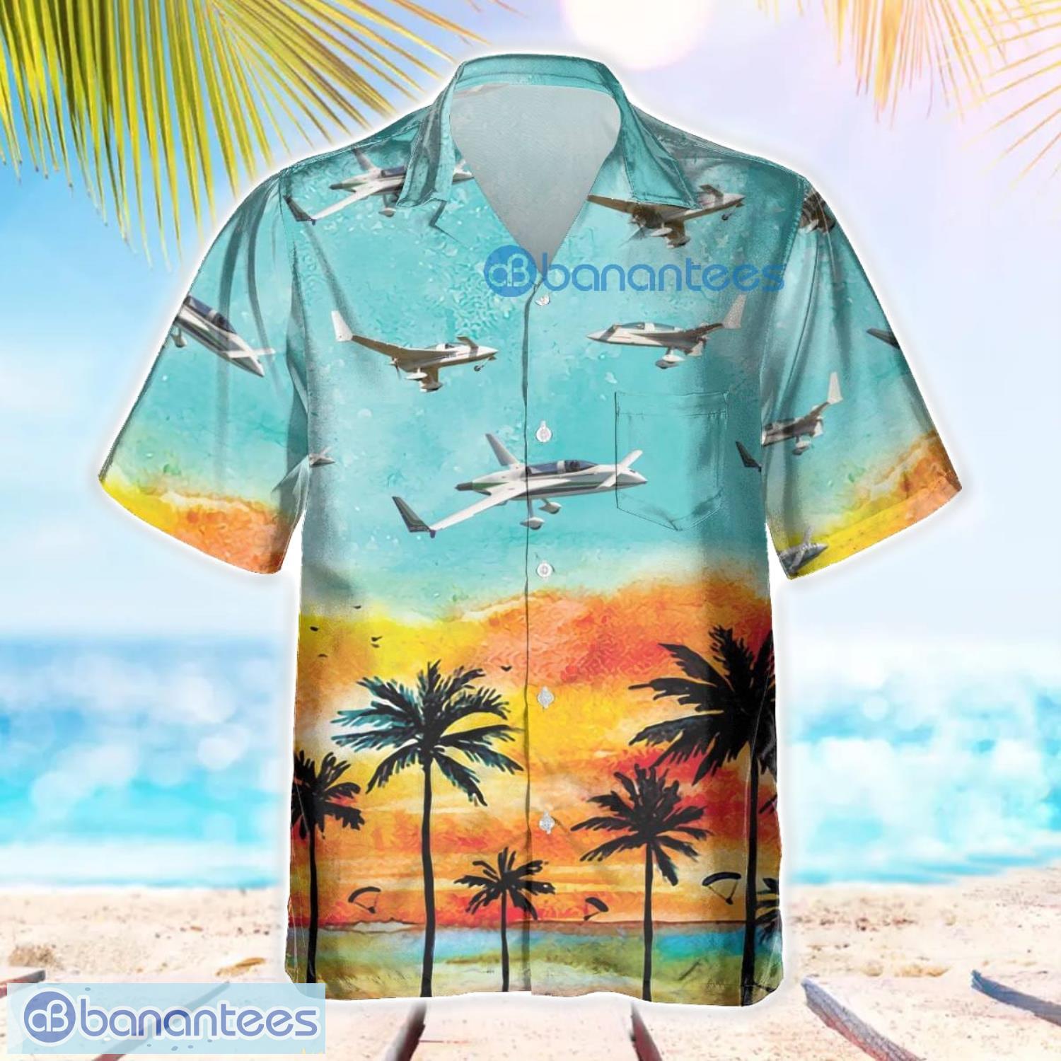 rutan long ez summer 3d hawaiian shirt aircraft hawaii for men and women image Rutan Long-EZ Summer 3D Hawaiian Shirt Aircraft Hawaii For Men And Women Product Photo 1